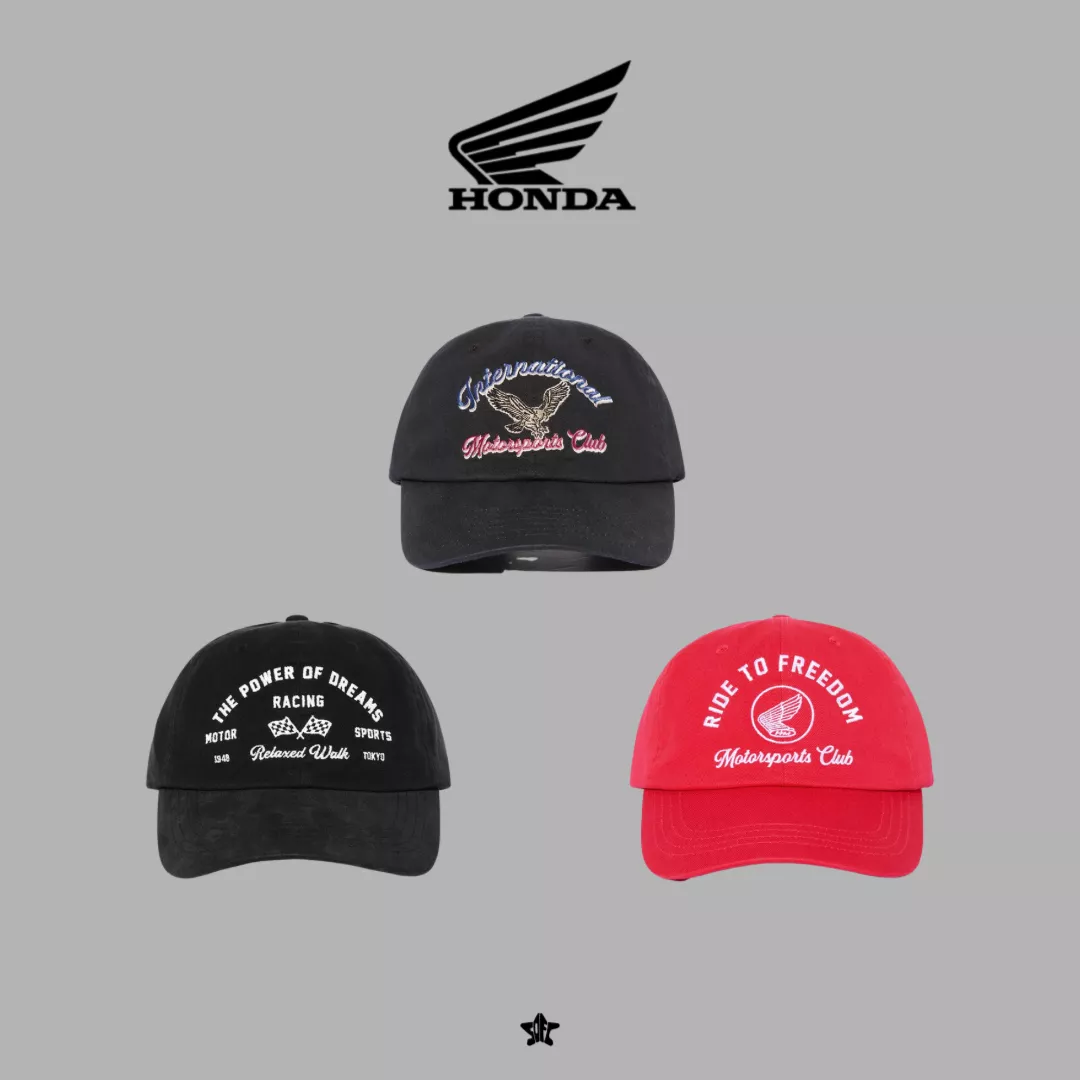 Honda Vintage Ball Cap復古電繡棒球帽
