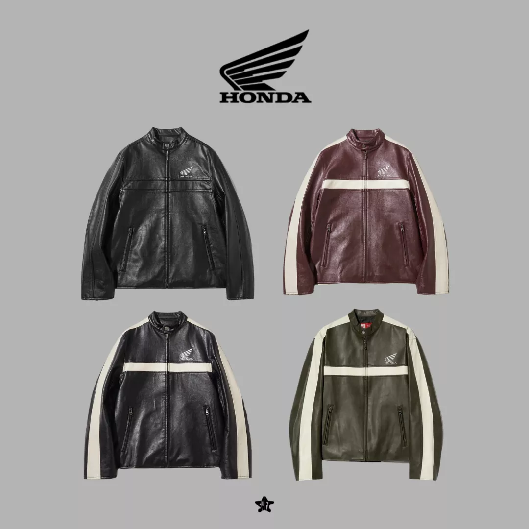 Honda Engineered Leather Motorcycle Jacket專業剪裁人造皮革賽車夾克