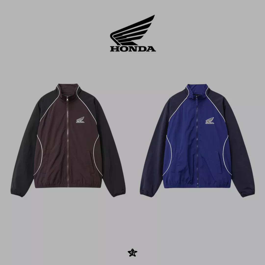 Honda Nylon Vintage Color Block Track Jacket復古拼色尼龍運動賽車外套