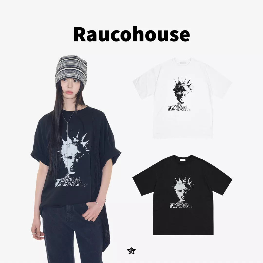 Raucohouse Ziv Punk Graphic T-Shirt龐克印像圖案短袖上衣