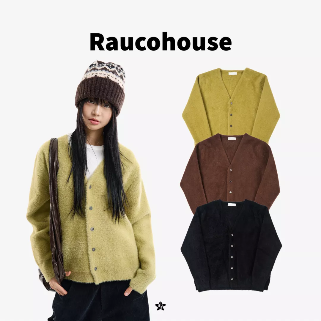 Raucohouse Berry Mohair Button Up Cardigan馬海毛排扣開襟衫