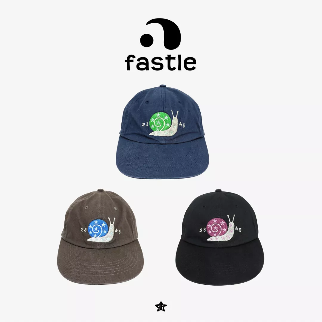 FASTLE Snail Washed Cap蝸牛水洗棒球帽