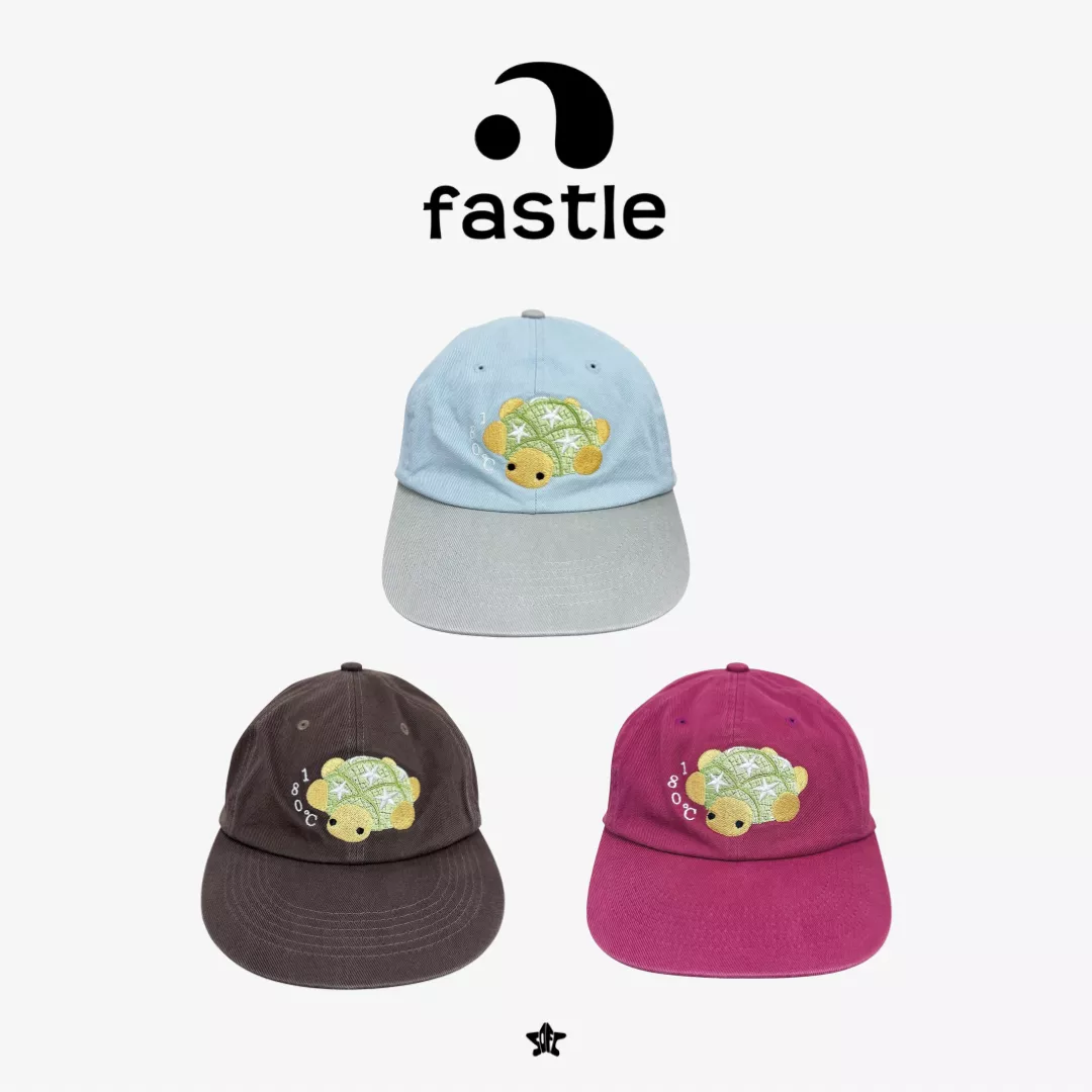 FASTLE Melonpan Washed Cap Beet菠蘿麵包水洗棒球帽