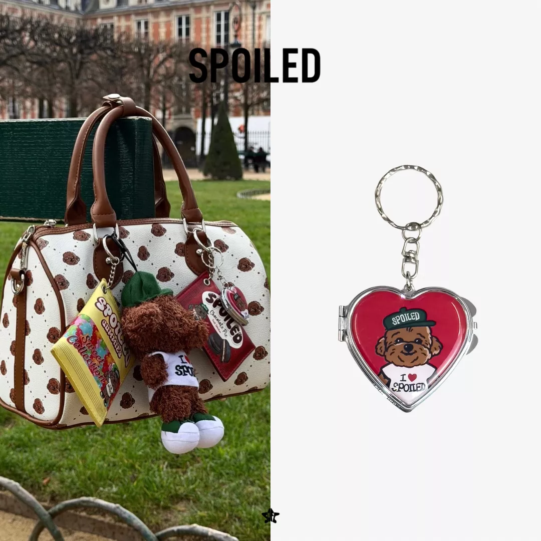 SPOILED “PHÚ ĐỖ” HEART MIRROR CHARM心形鏡面鑰匙圈