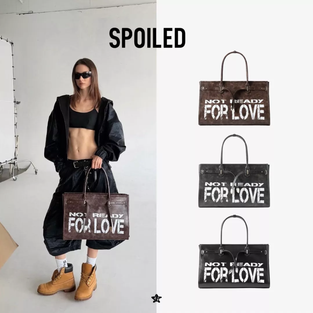 SPOILED Not Ready For Love Tote Bag托特包