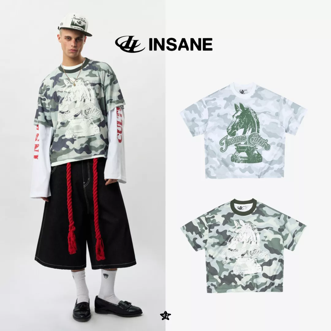 INSANE Knight Camo Tee森林迷彩騎士寬版短袖上衣