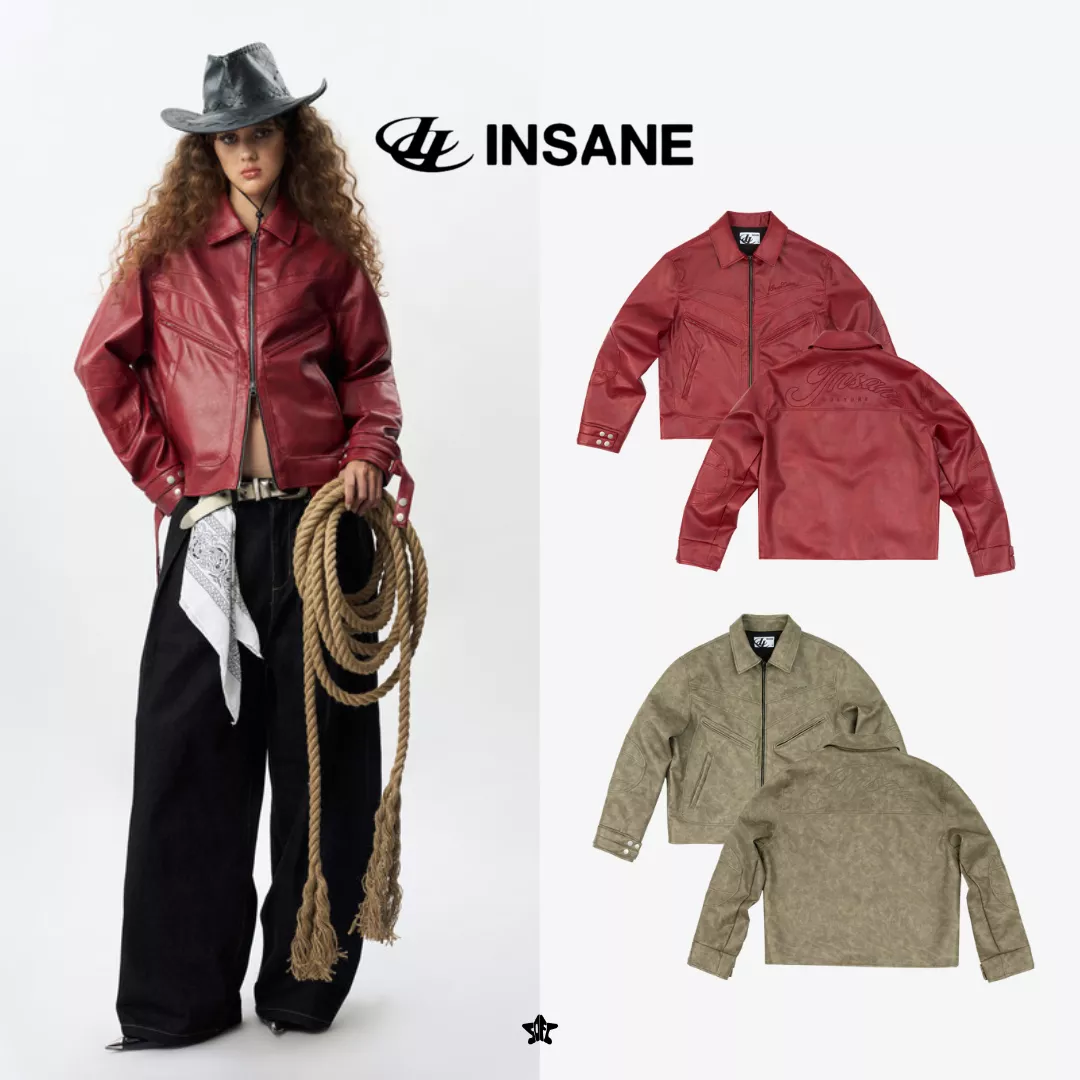 INSANE Noir Leather Jacket復古賽車感皮革夾克