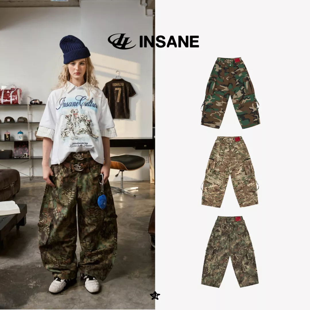 INSANE Combat Wave Camo Pants雙層戰鬥迷彩長褲