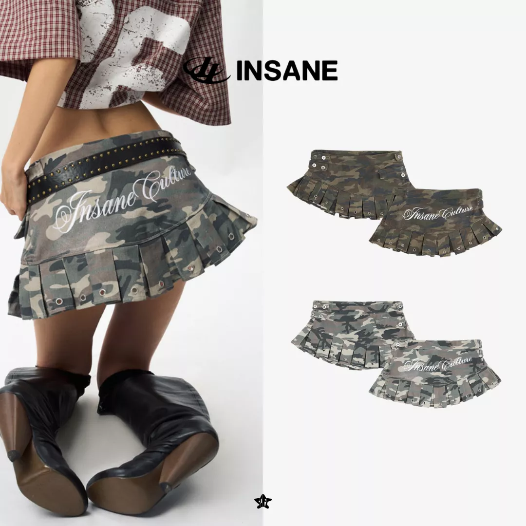 INSANE Camo Skirt迷彩短裙