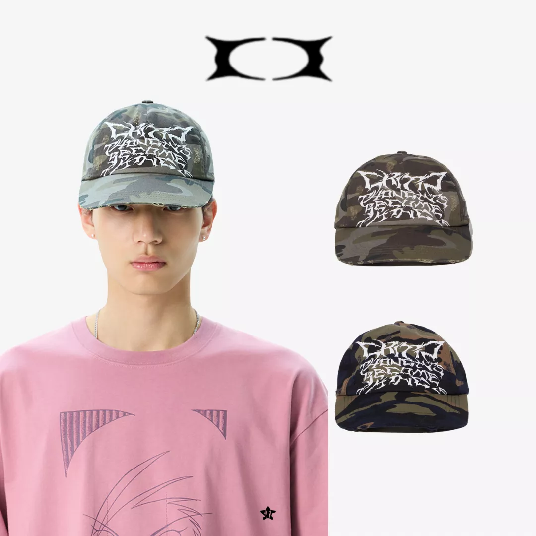 CRITIC RIFT LETTERING DESTROY WASHED CAP老帽