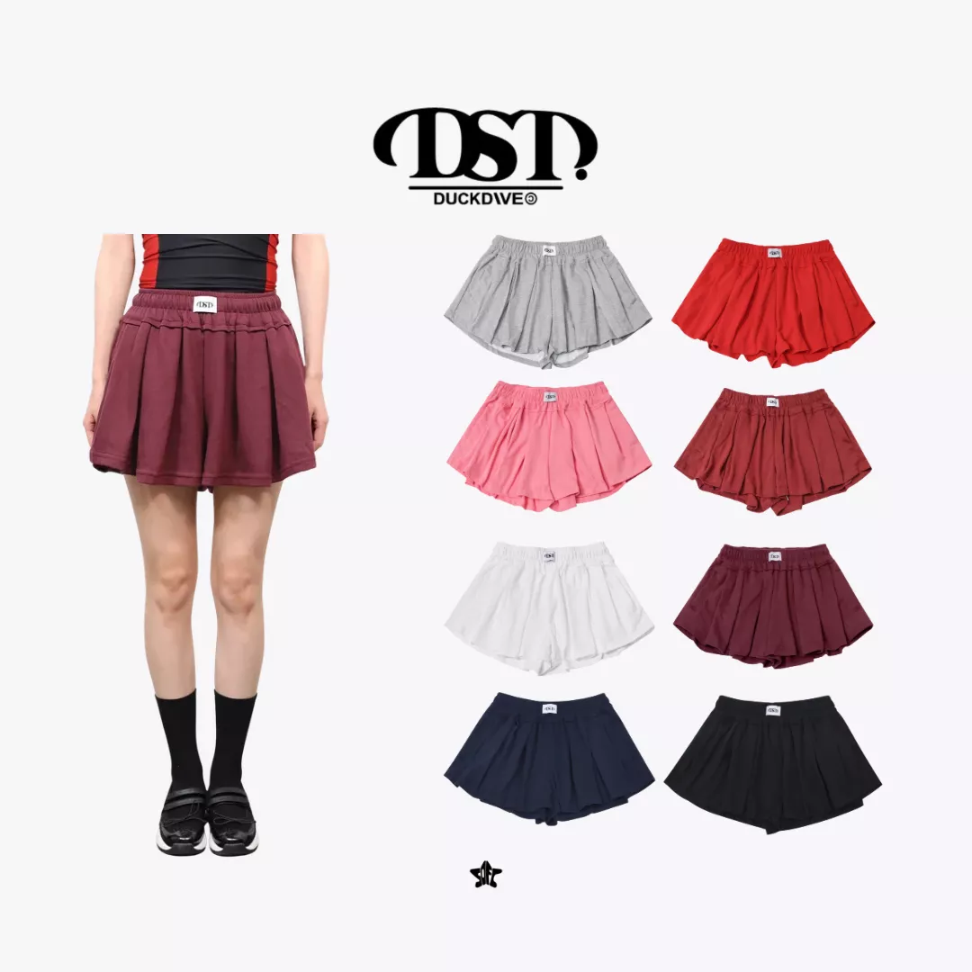 DUCKDIVE DST Soft Pleats Shorts 軟糯垂墜感壓褶花邊短褲