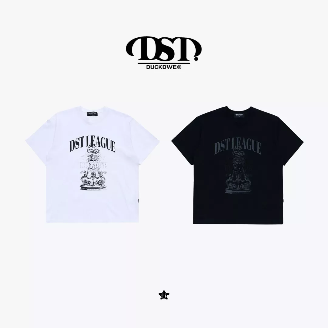 DUCKDIVE League Arch Logo T-Shirt聯賽弧形經典Logo寬鬆短袖