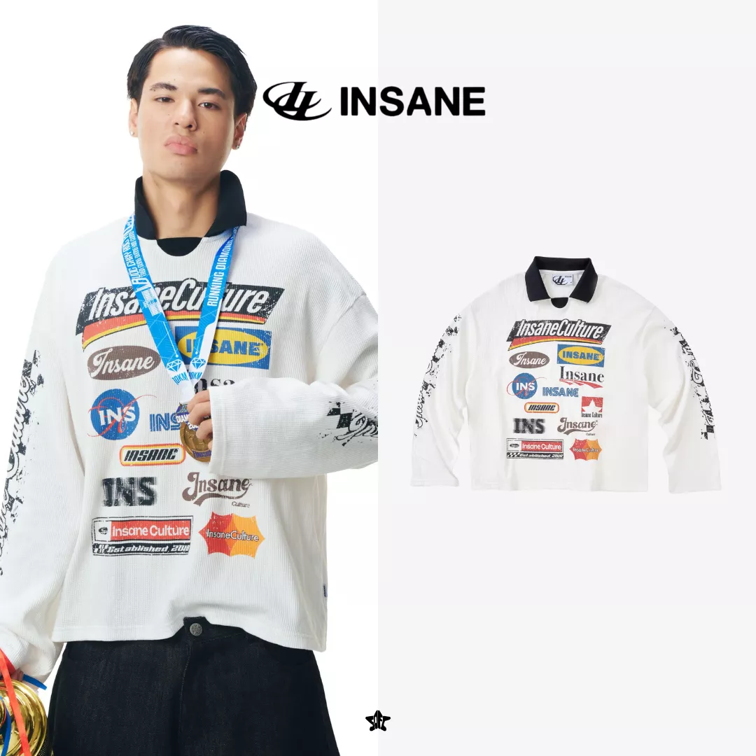 INSANE Sponsor LongSleeve美式賽車寬鬆長袖上衣