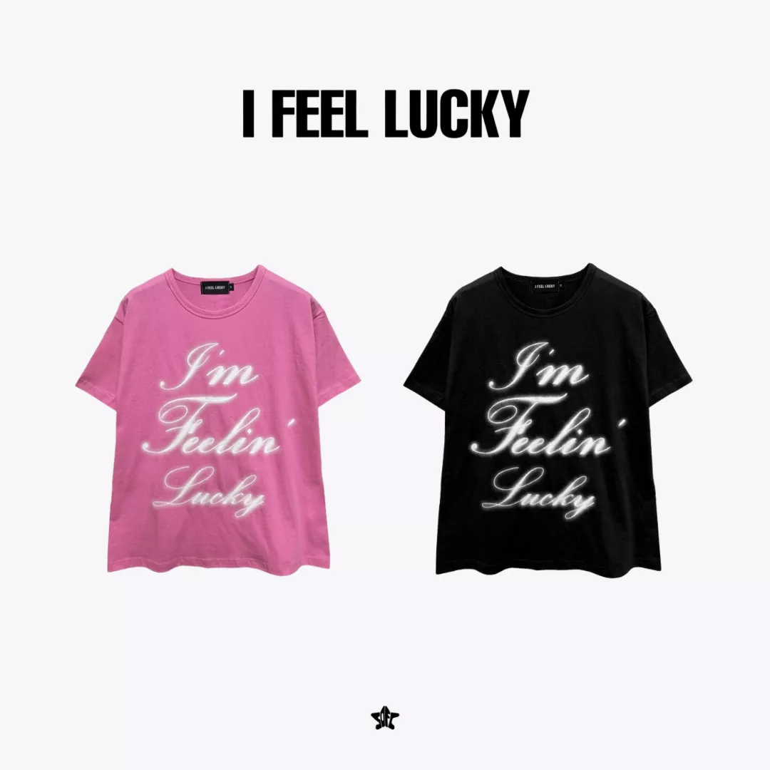 I FEEL LUCKY Feelin' lucky tshirt復古印花短袖上衣