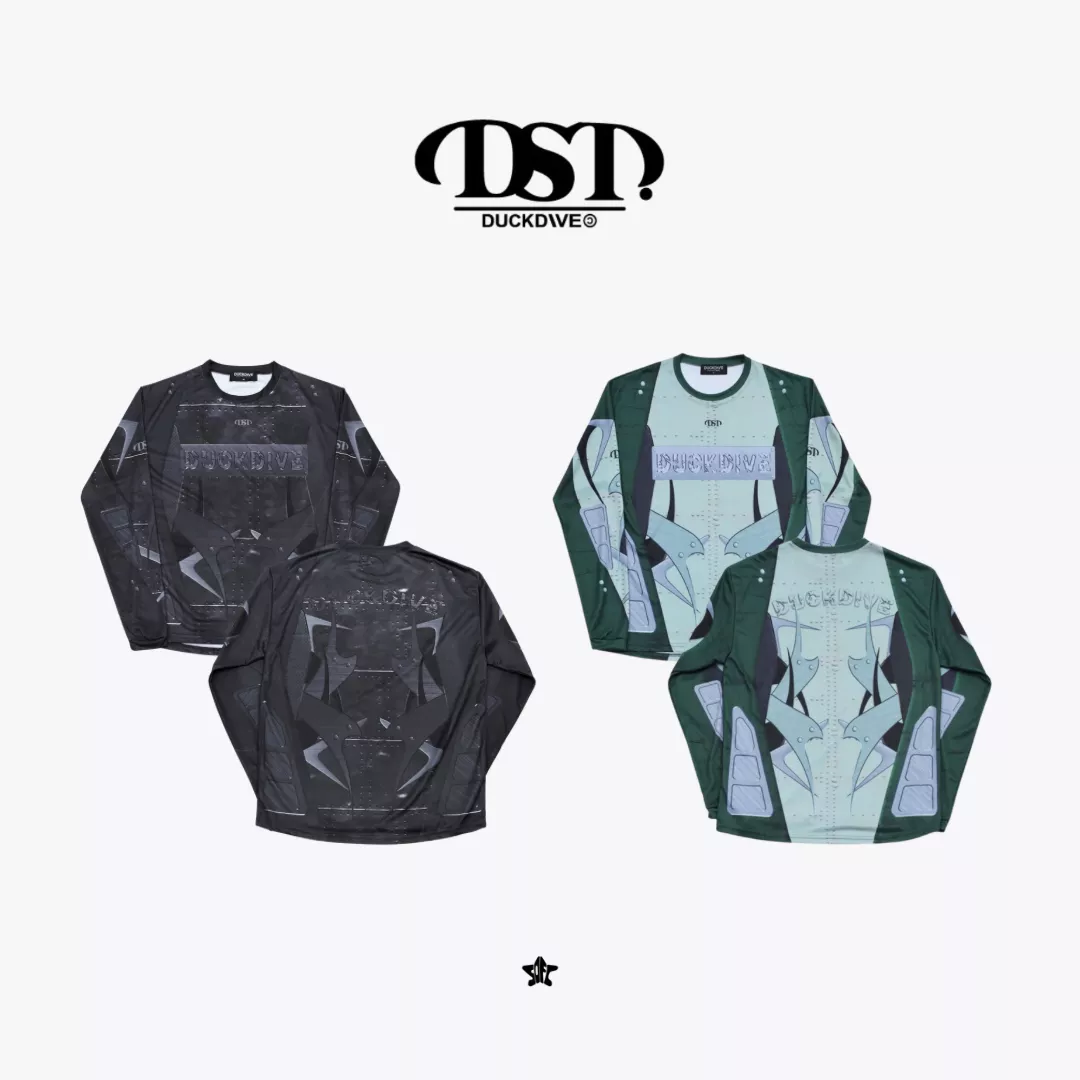 DUCKDIVE Weld Iron Jersey Long Sleeve鐵焊機械感復古拼接球衣長袖