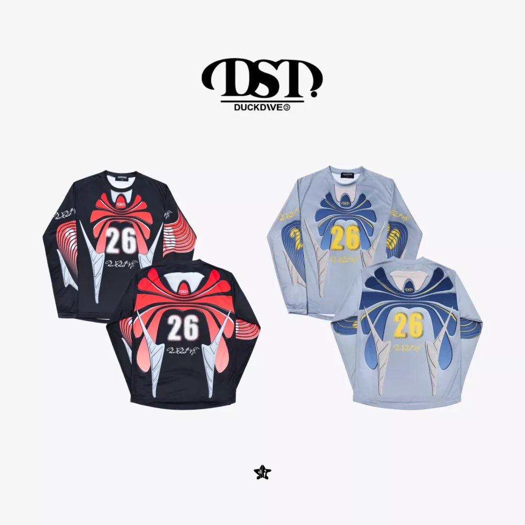DUCKDIVE Metal Slash Cyber Racing Long Sleeve Jersey金屬賽車風長袖運動球衣
