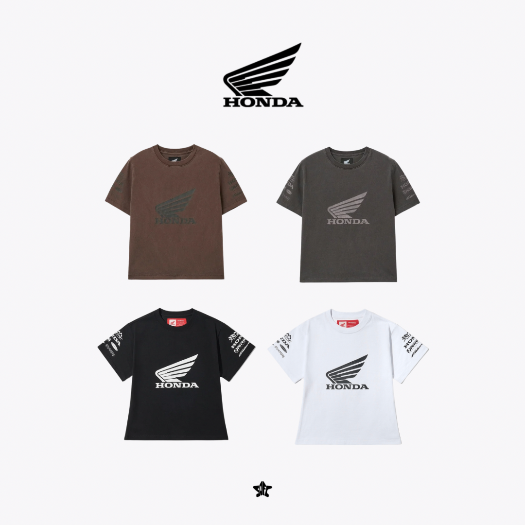 HONDA WOMENS WING COLLECT LOGO SHORT SLEEVE女款經典羽翼徽章收集圖案短袖上衣