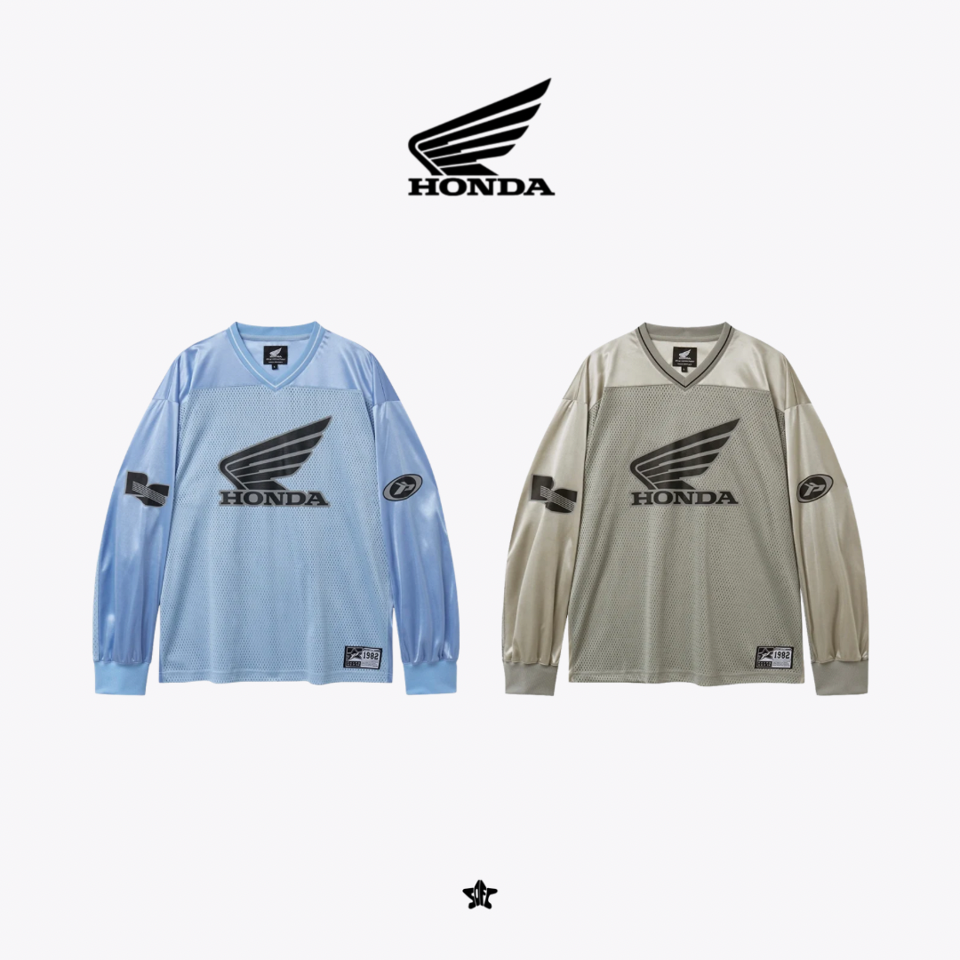 HONDA ORIGINAL WING LOGO MESH LONG SLEEVE LIGHT經典羽翼標誌多功能輕量網眼長袖上衣