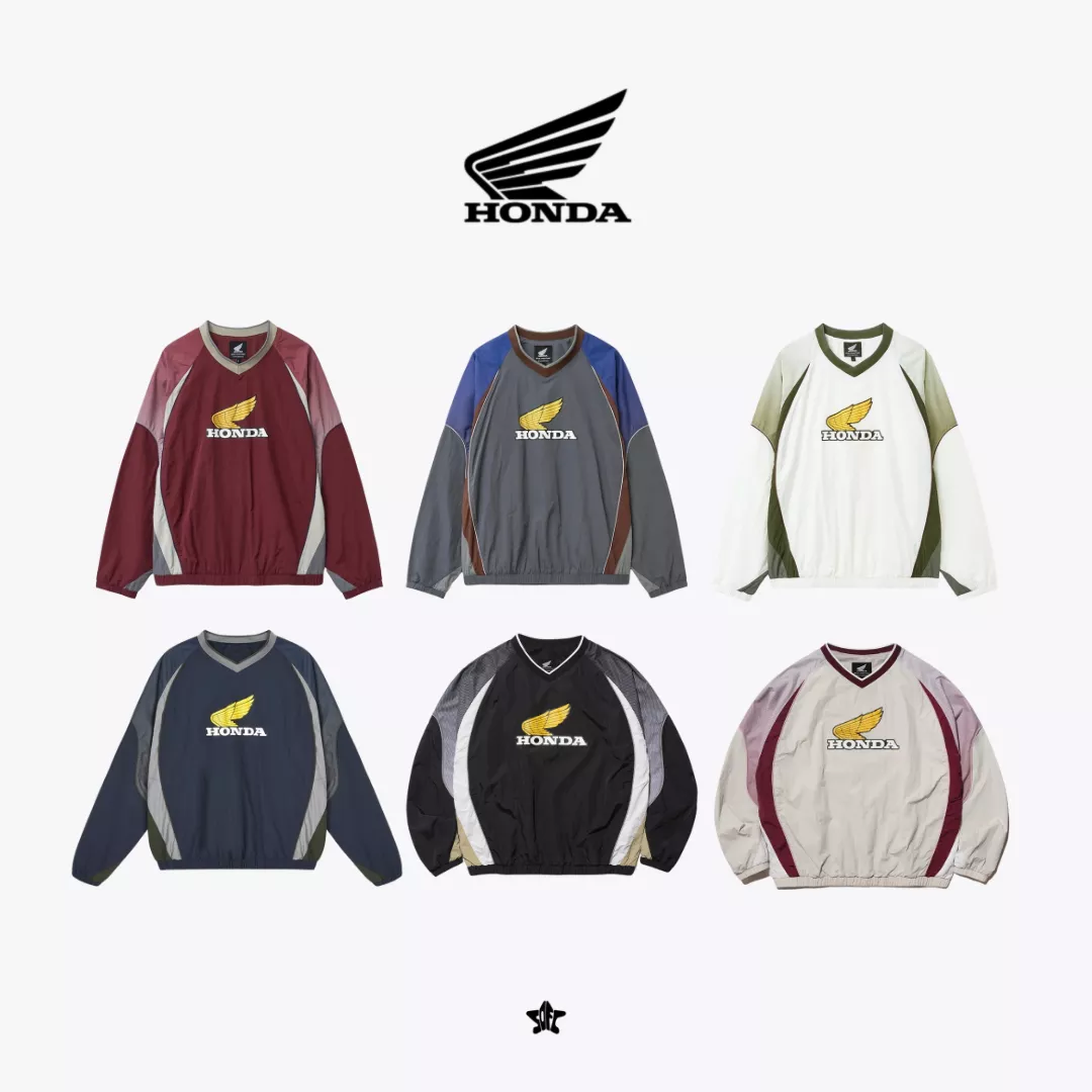 Honda Vintage Logo Speed Track Nylon Long Sleeve Light復古標誌賽道尼龍長袖上衣