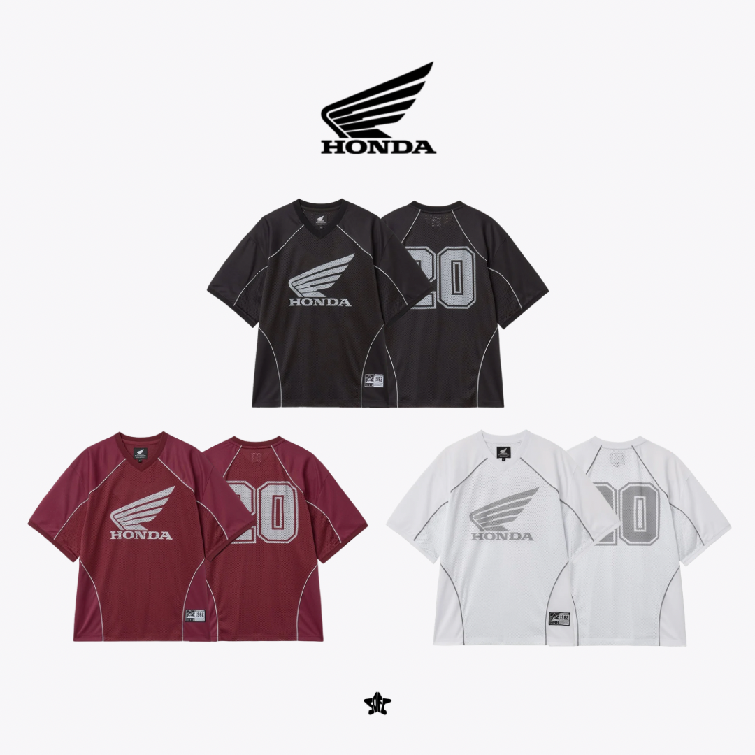 HONDA 3M Piping Mesh Short Sleeve T-Shirt反光滾邊網眼短袖上衣