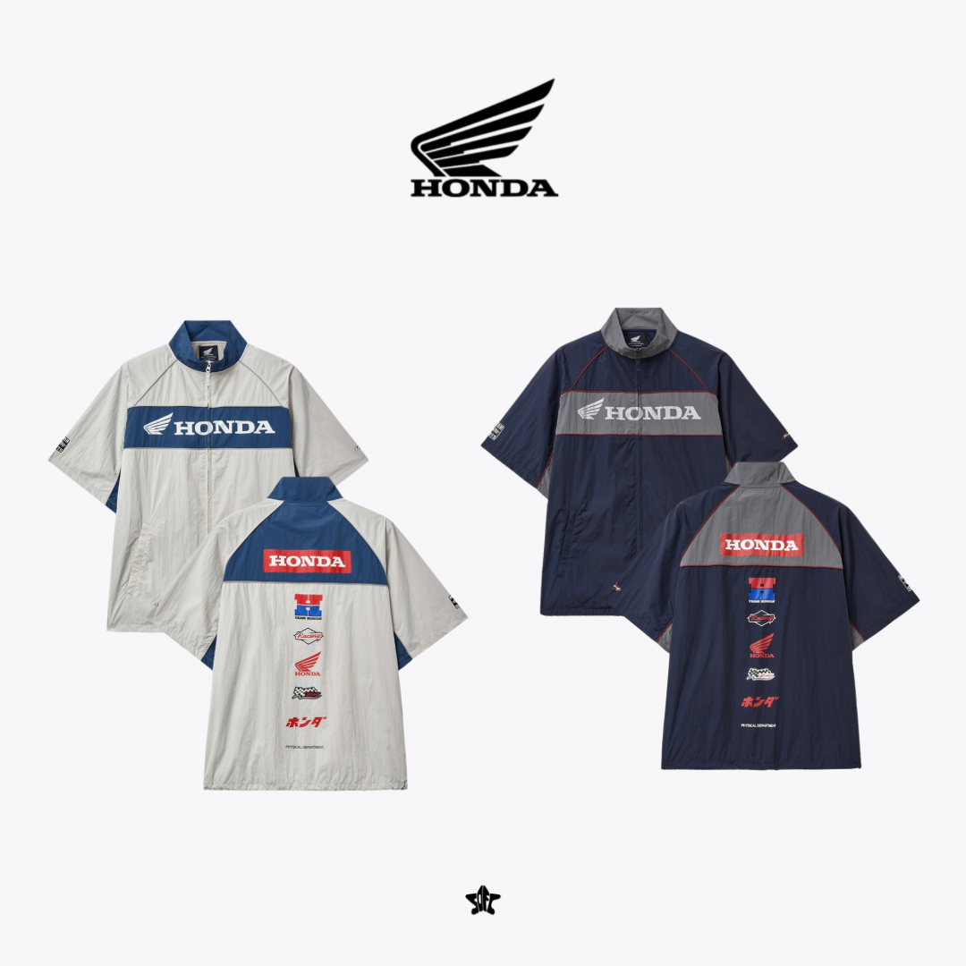 HONDA Racing Colorblock Nylon Jacket賽車撞色尼龍短袖開衫