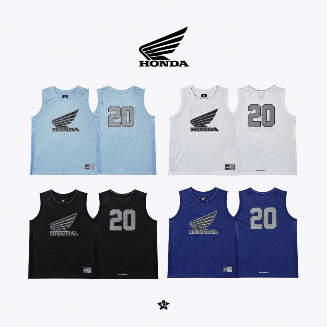 HONDA Mesh 3M Logo Wing Sleeveless 反光運動風寬鬆背心