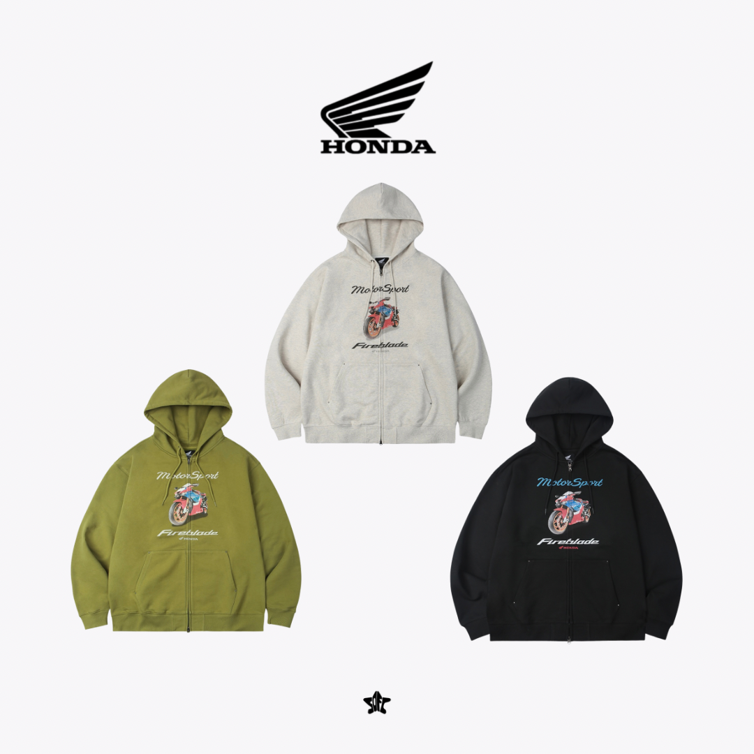 HONDA Motorsport Fireblade Hoodie Zip-Up摩托運動連帽外套