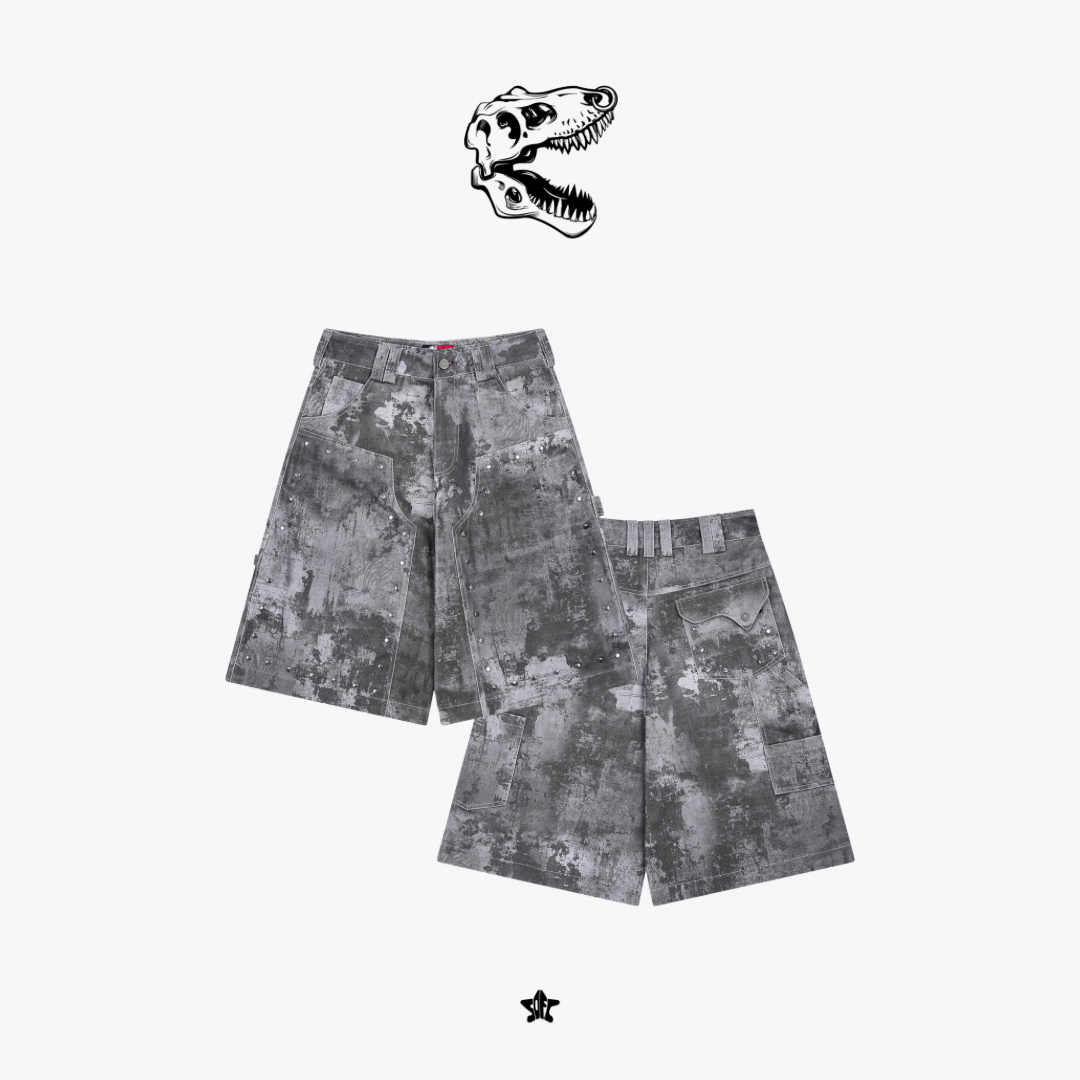 TREDX MOLDMUREDX JORT印花牛仔短褲