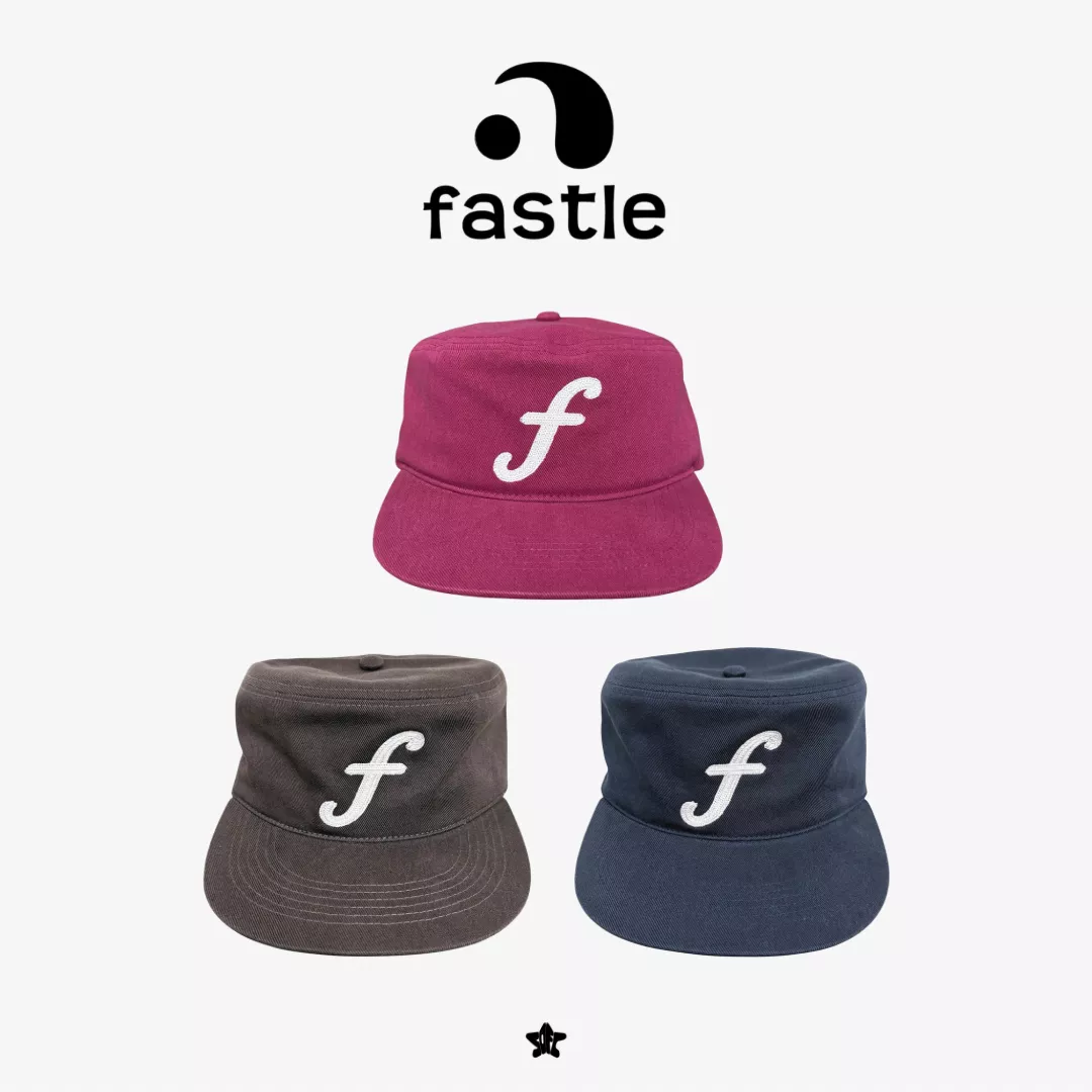 FASTLE F Logo Pillbox Washed Cap