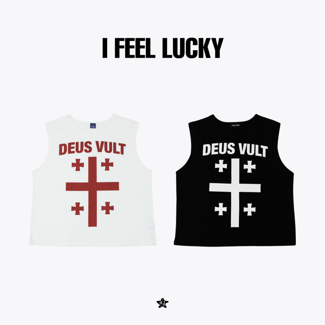 I FEEL LUCKY Crusader's Sleeveless十字軍無袖背心