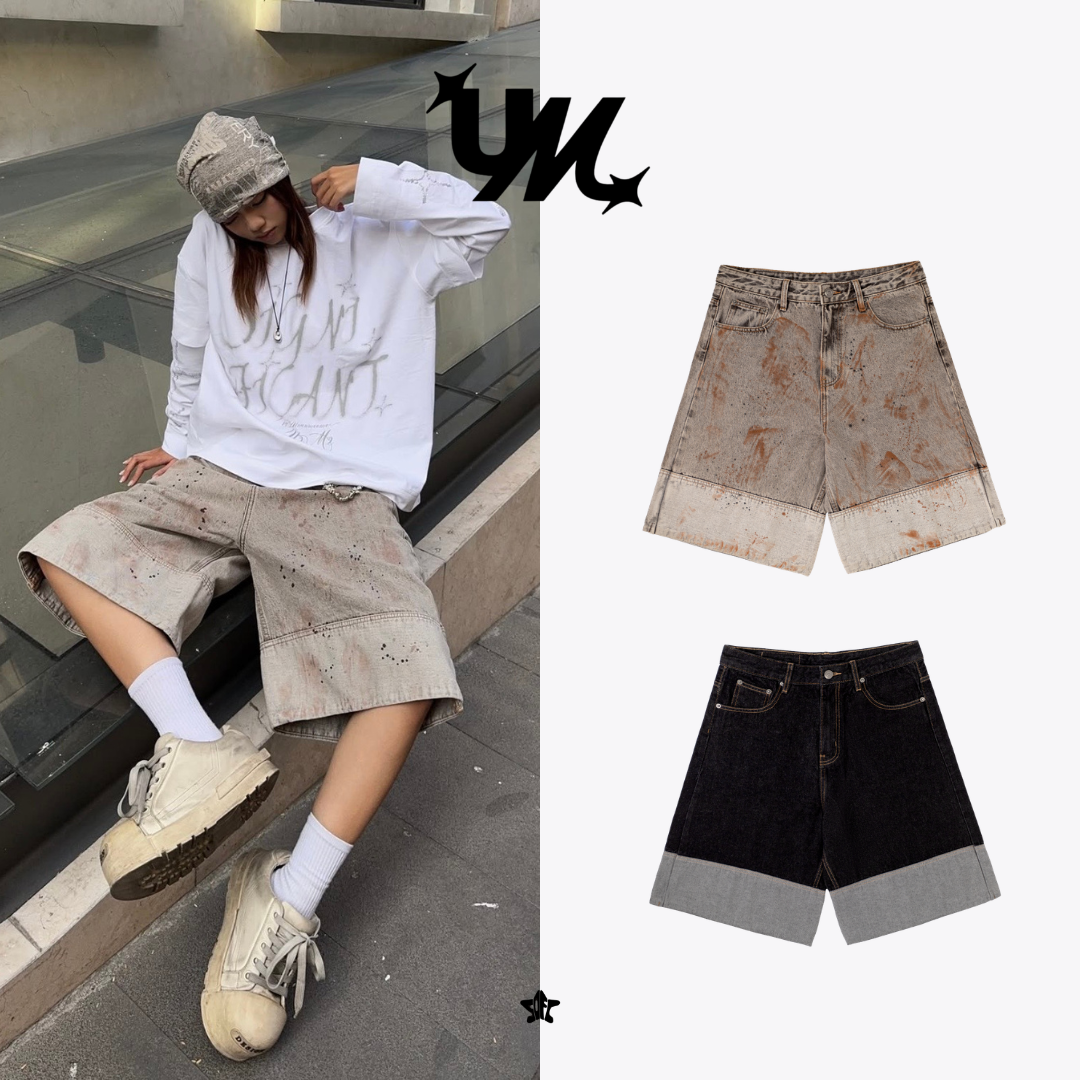 U2M2 Cuffed Denim Shorts反折牛仔短褲