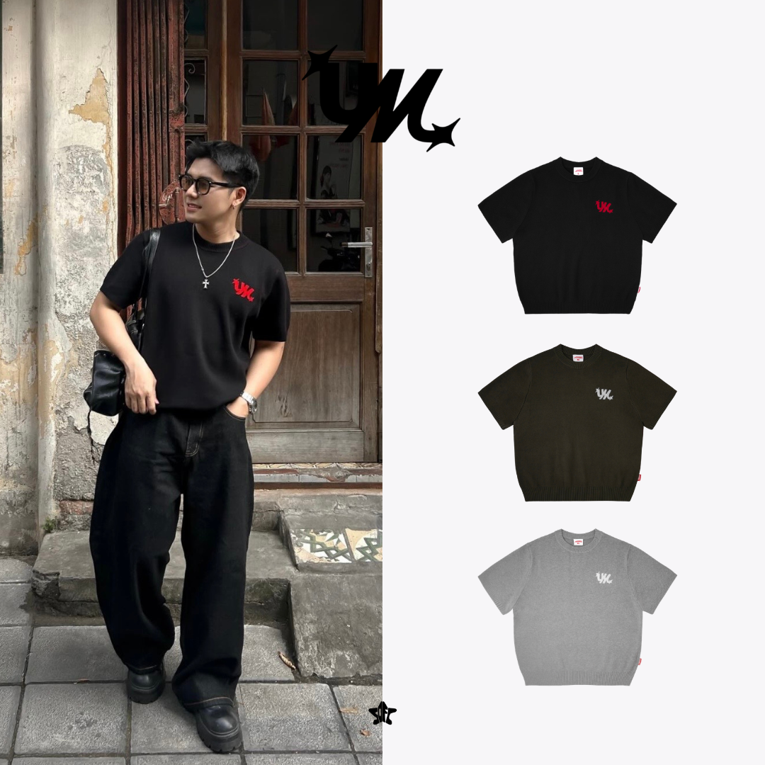 U2M2 Woolen T-Shirt Logo標誌羊毛針織短袖上衣