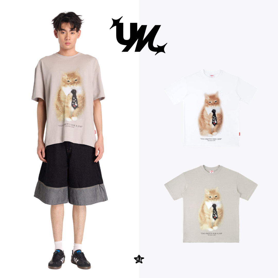U2M2 MeoMeo Said Oversize T-Shirt貓咪寬版短袖上衣