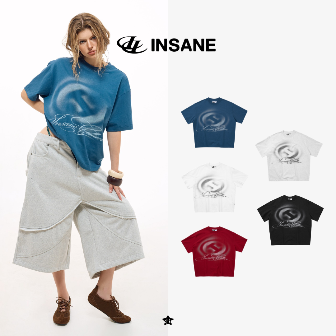INSANE I Tanning Tee螺旋噴漆短袖上衣