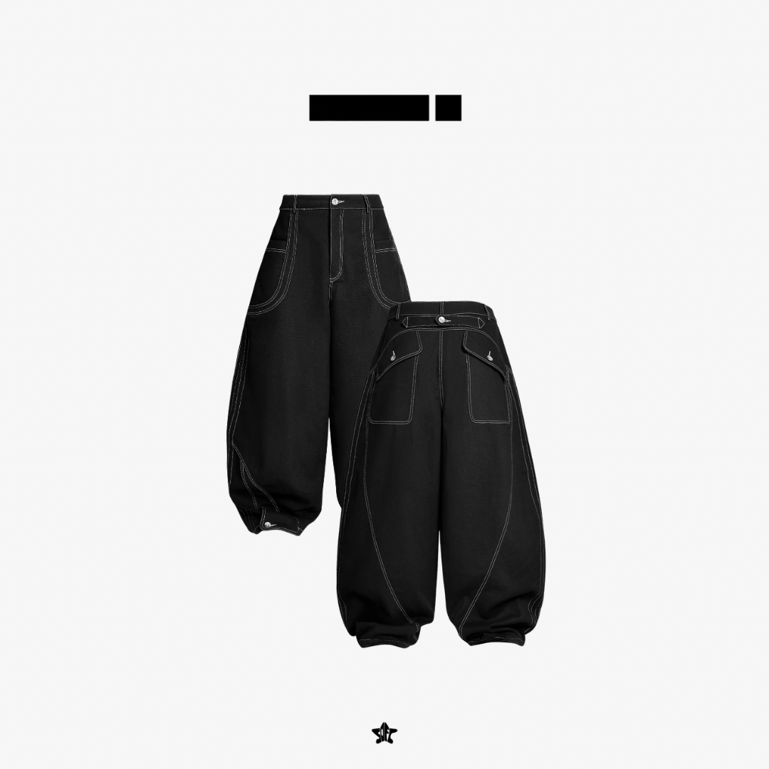 ISSEY Rounded Khaki Pants圓弧卡其工裝褲