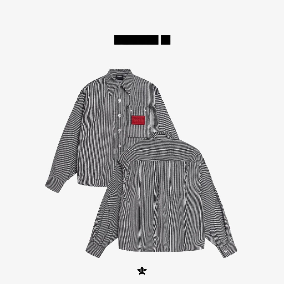 ISSEY Drift Denim Shirt漂移條紋牛仔襯衫