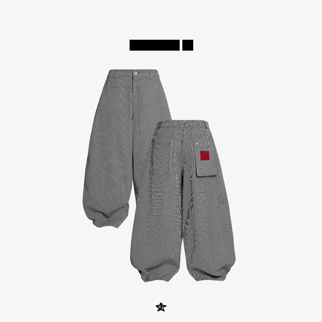 ISSEY Drift Denim Pants漂移條紋牛仔褲
