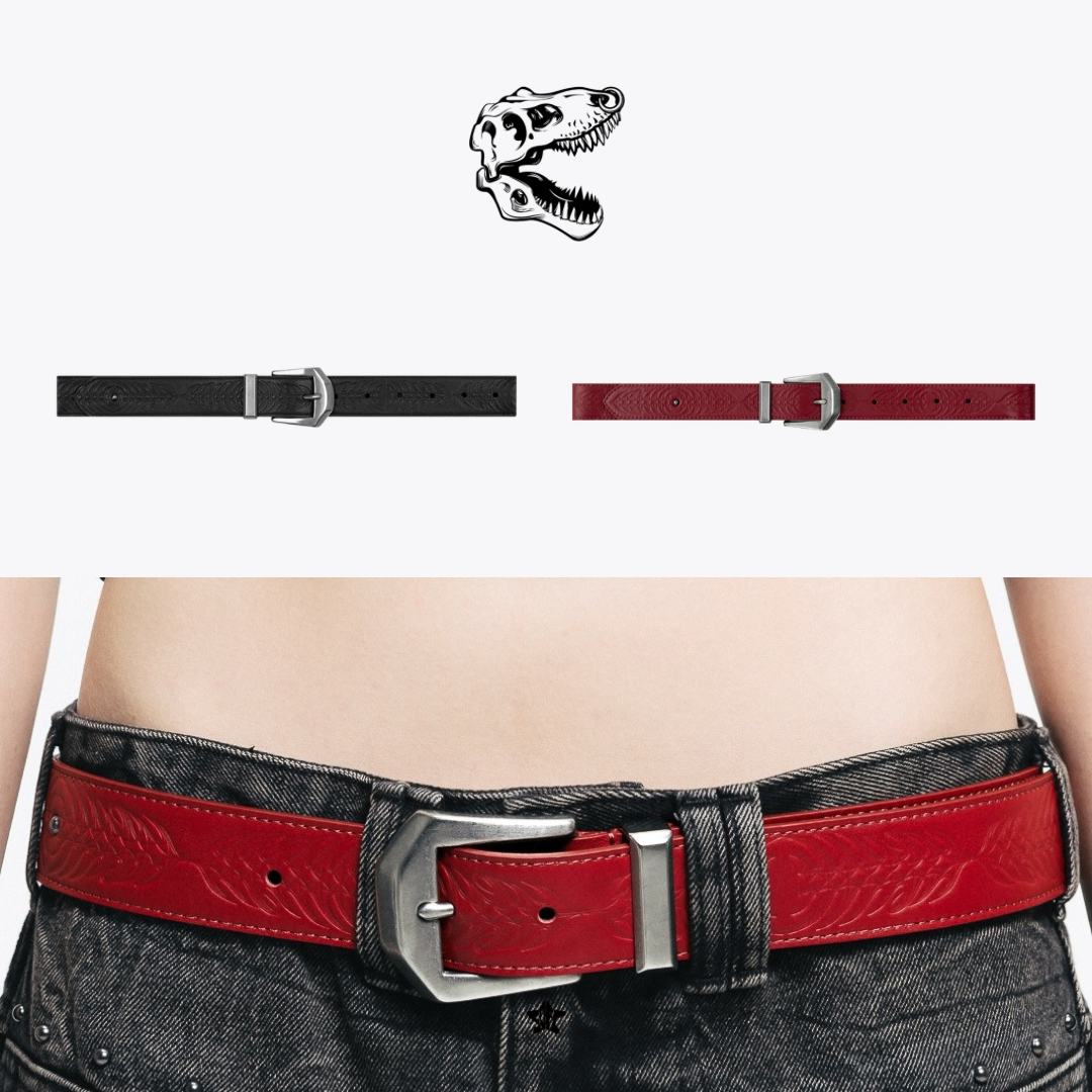 T.REDX RadiusEDX Leather Belt 壓花圖騰真皮皮帶