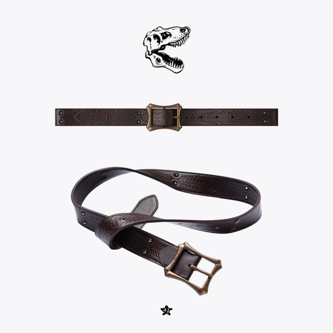 T.REDX CoppeDX Leather Belt銅釦壓花真皮皮帶