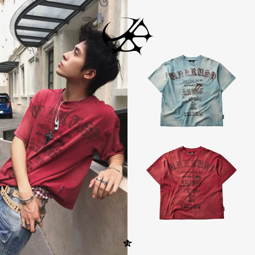UNKRUSH BURNOUT TEE 燒褪水洗短袖上衣