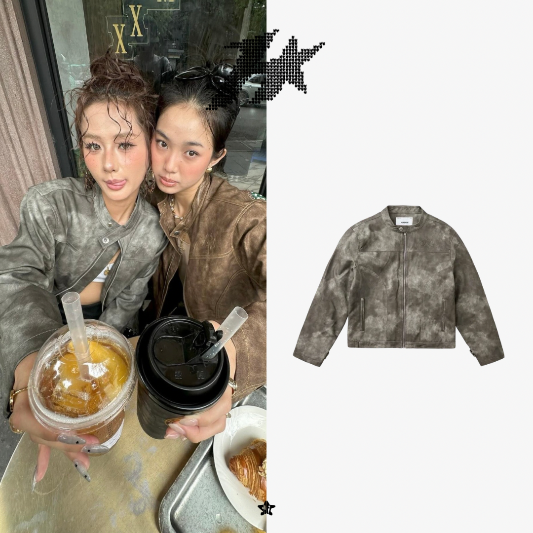 HADES BLACK WAX BIKER JACKET蠟感騎士皮夾克