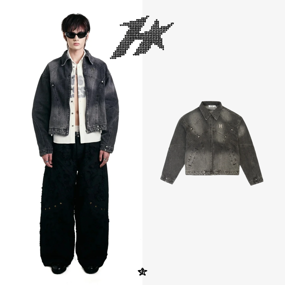 HADES WASHED MATRIX JACKET水洗矩陣牛仔外套