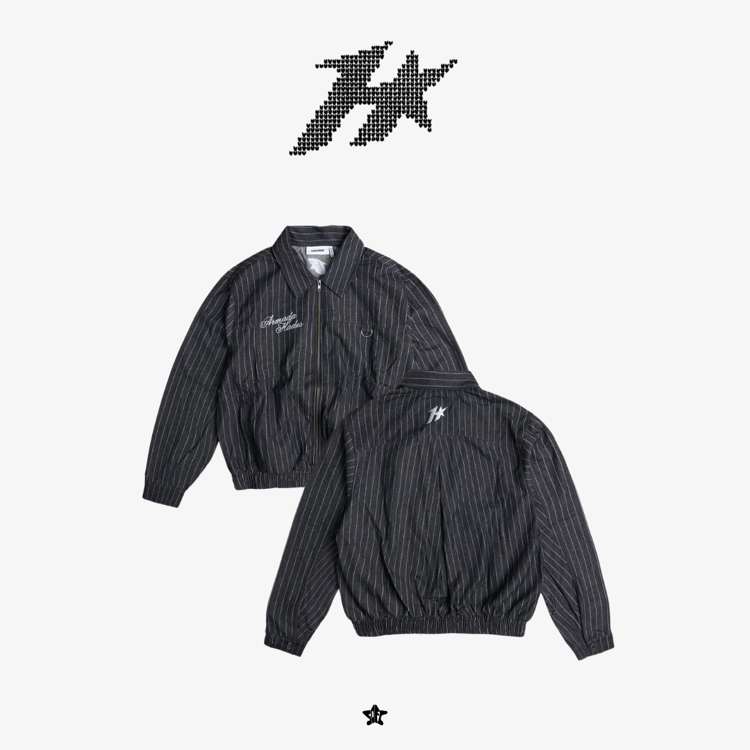 HADES LINE DRIVER JACKET條紋馭風外套
