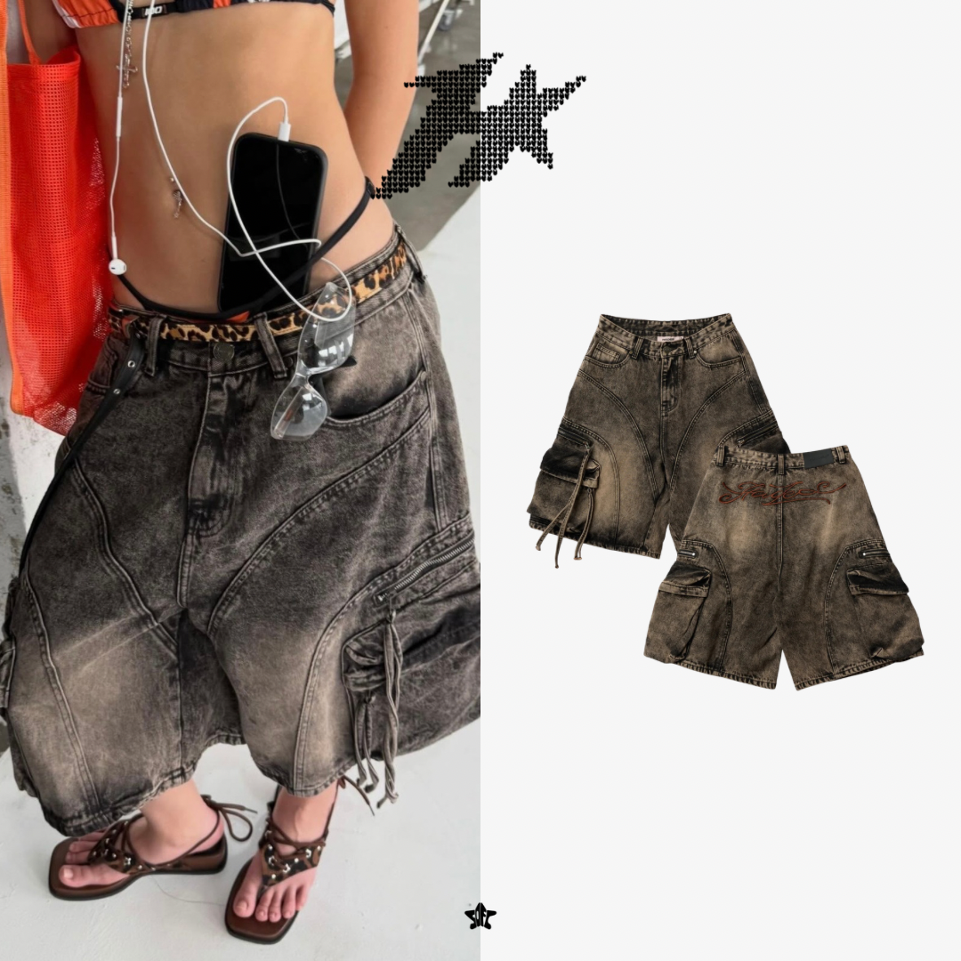 HADES BERMUDE WASH JEAN SHORTS百慕達水洗牛仔短褲