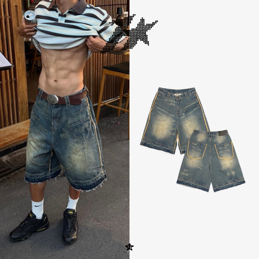 HADES GROOVY WASH JEAN SHORTS復古水洗牛仔短褲
