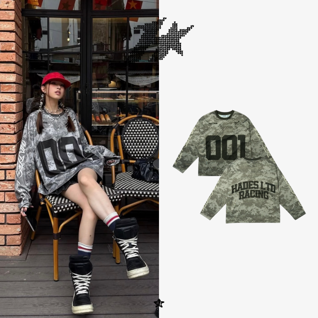 HADES 001 CAMO LONGSLEEVE JERSEY迷彩長袖球衣