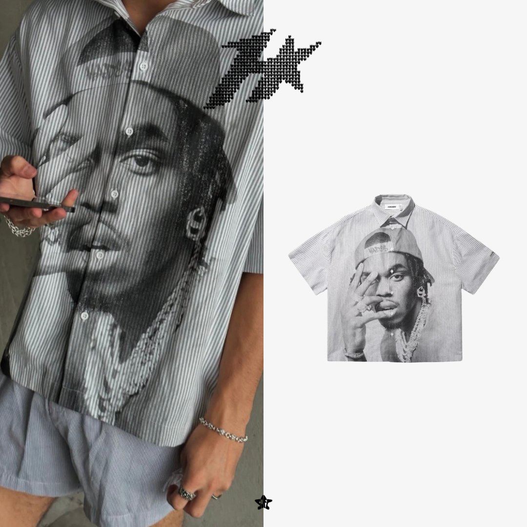HADES FADE OUT WOVEN SHIRT條紋襯衫