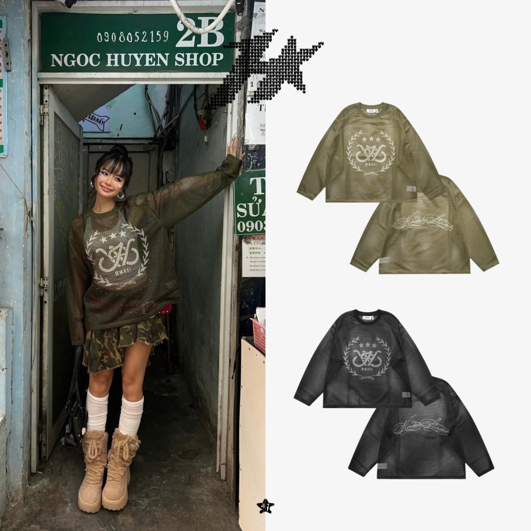 HADES LAUREL MESH LONGSLEEVE TEE月桂網眼長袖上衣