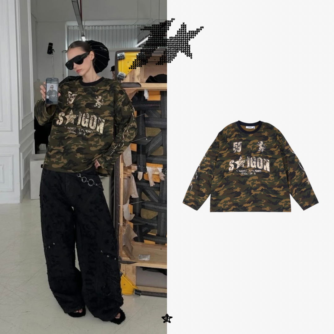 HADES TROOPER CAMO LONGSLEEVE TEE迷彩長袖上衣