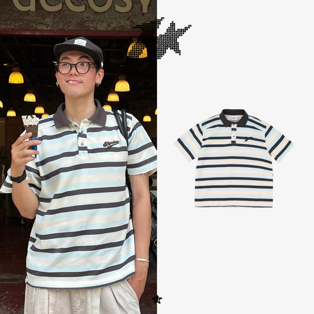 HADES DRIFT POLO三色條紋POLO衫